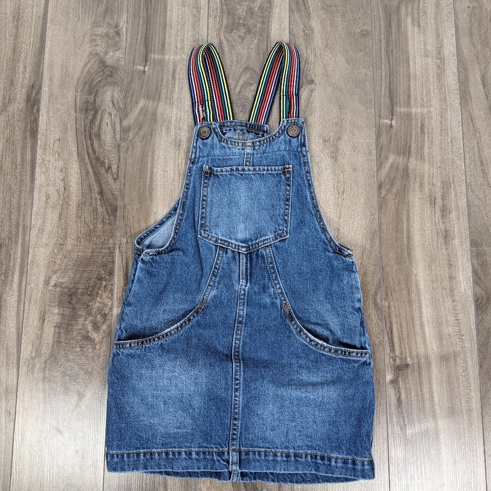 Gap Girls Rainbow Skirtall Dress Size Small Denim